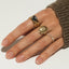 Limited Edition | Liv topaz london blue ring 14k gold - Studio Kroewe