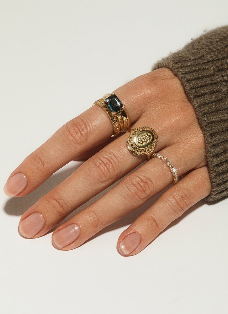 Georgia diamond ring 14k gold - Studio Kroewe