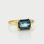 Limited Edition | Liv topaz london blue ring 14k gold - Studio Kroewe