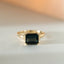Limited Edition | Liv topaz london blue ring 14k gold - Studio Kroewe