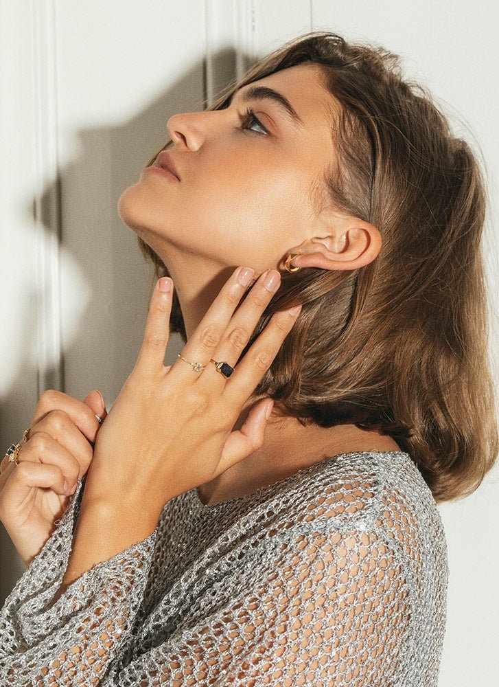 Limited Edition | Liv topaz london blue ring 14k gold - Studio Kroewe