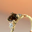 Limited Edition | River brown tourmaline diamond ring 14k gold - Studio Kroewe