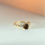 Limited Edition | River brown tourmaline diamond ring 14k gold - Studio Kroewe