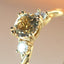 Limited Edition | River light brown tourmaline diamond ring 14k gold - Studio Kroewe