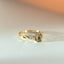 Limited Edition | River light brown tourmaline diamond ring 14k gold - Studio Kroewe