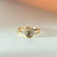Limited Edition | River light brown tourmaline diamond ring 14k gold - Studio Kroewe