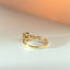 Limited Edition | River light brown tourmaline diamond ring 14k gold - Studio Kroewe