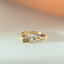 Limited Edition | River light brown tourmaline diamond ring 14k gold - Studio Kroewe