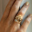 Limited Edition | River taupe tourmaline diamond ring 14k gold - Studio Kroewe