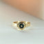 Limited Edition | Rumi green blue sapphire ring 14k gold - Studio Kroewe