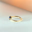Limited Edition | Sunny blue sapphire ring 14k gold - Studio Kroewe