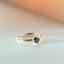 Limited Edition | Sunny blue sapphire ring 14k gold - Studio Kroewe