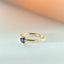 Limited Edition | Sunny blue sapphire ring 14k gold - Studio Kroewe