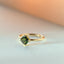 Limited Edition | Sunny green sapphire ring 14k gold - Studio Kroewe