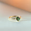 Limited Edition | Sunny green sapphire ring 14k gold - Studio Kroewe