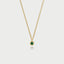 Little dido birthstone pendant 14k gold - Studio Kroewe