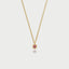 Little dido birthstone pendant 14k gold - Studio Kroewe
