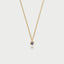 Little dido birthstone pendant 14k gold - Studio Kroewe