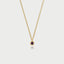 Little dido birthstone pendant 14k gold - Studio Kroewe