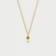 Little dido birthstone pendant 14k gold - Studio Kroewe