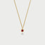 Little dido birthstone pendant 14k gold - Studio Kroewe