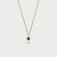 Little dido birthstone pendant 14k gold - Studio Kroewe