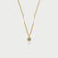 Little dido birthstone pendant 14k gold - Studio Kroewe