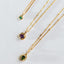Little dido birthstone pendant 14k gold - Studio Kroewe