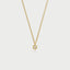 Little dido birthstone pendant 14k gold - Studio Kroewe