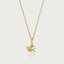 Little swallow charm 14k gold - Studio Kroewe