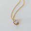 Lizzy moonquartz charm 14k gold - Studio Kroewe