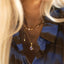 Lizzy moonquartz charm 14k gold - Studio Kroewe