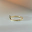 Loak diamond curve ring 14k gold - Studio Kroewe