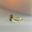 Lode halo diamond aquamarine ring 14k gold - Studio Kroewe