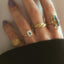 Lode halo diamond aquamarine ring 14k gold - Studio Kroewe
