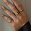 Loena amethyst ring 14k gold - Studio Kroewe