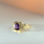 Loena amethyst ring 14k gold - Studio Kroewe