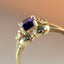 Loena amethyst ring 14k gold - Studio Kroewe