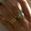 Loene topaz ring 14k gold - Studio Kroewe