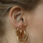 Logan hoop earrings 14k gold - Studio Kroewe