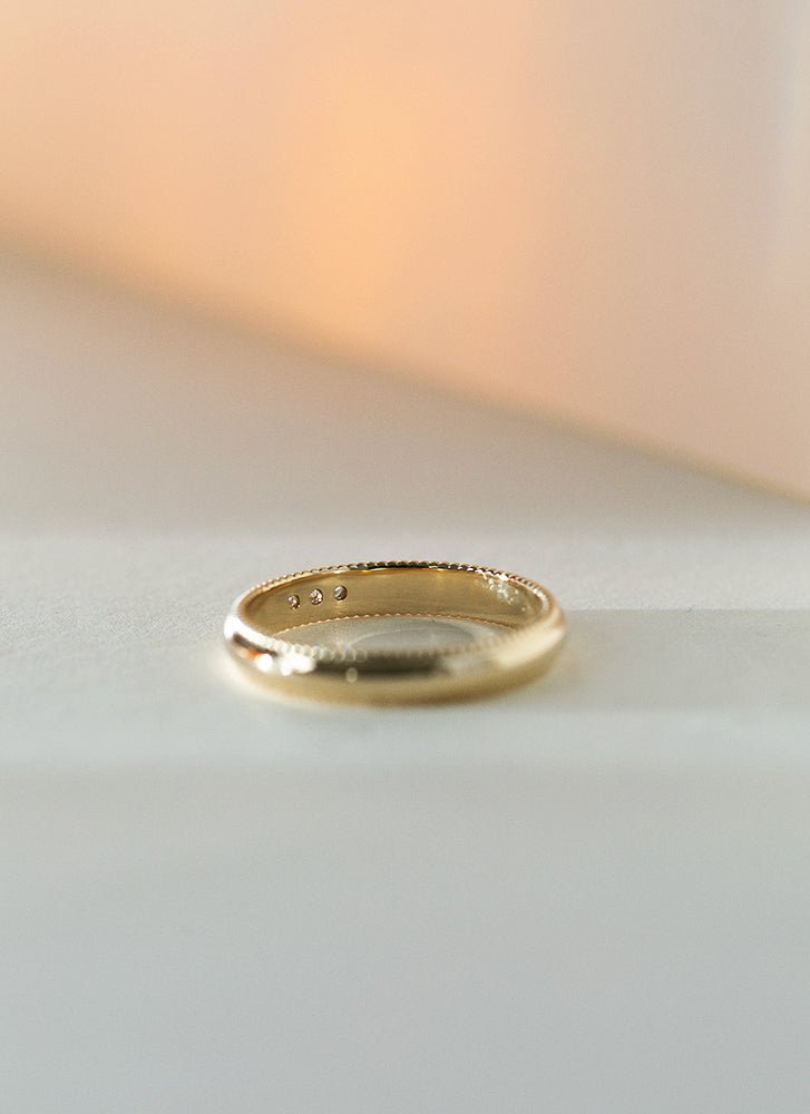 Lonny diamond ring 14k gold - Studio Kroewe