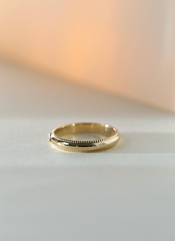 Lonny diamond ring 14k gold - Studio Kroewe