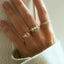 Lonny diamond ring 14k gold - Studio Kroewe