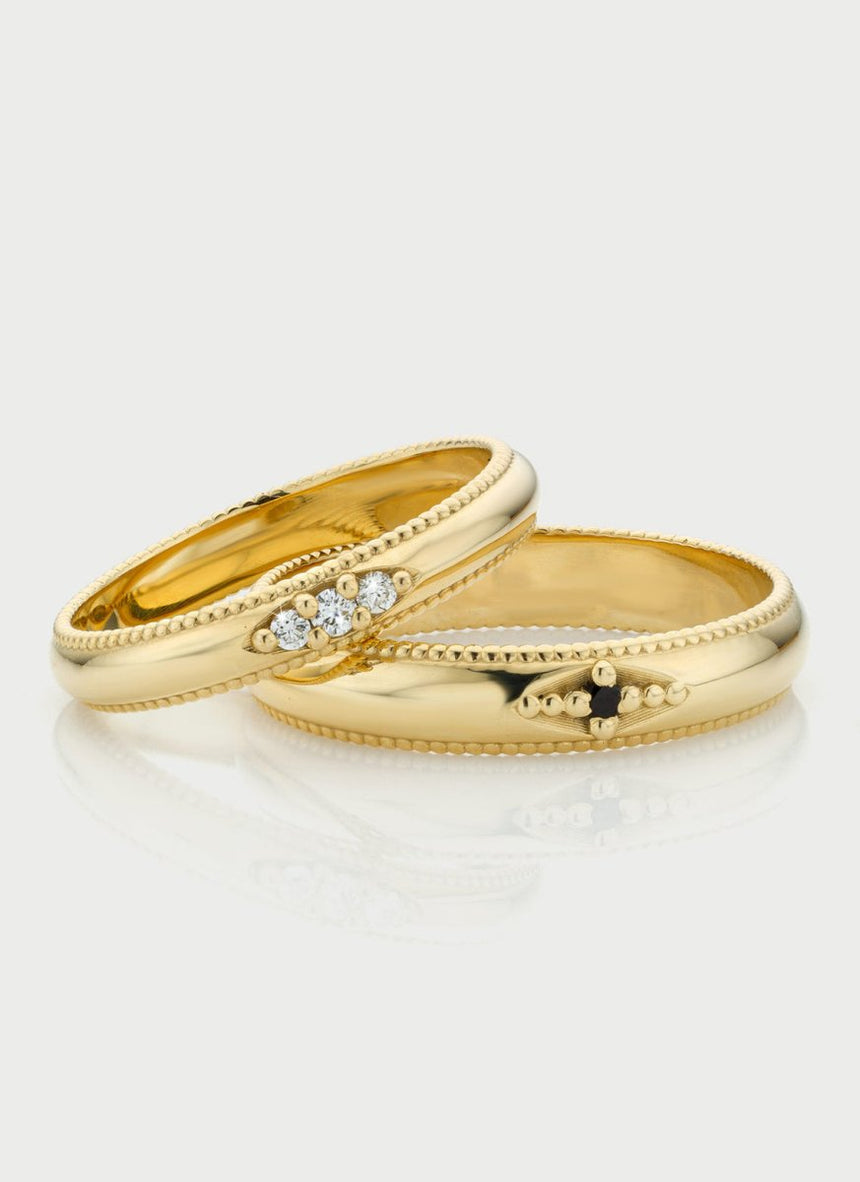 Lonny diamond ring 14k gold - Studio Kroewe