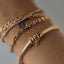 Loris 4.2mm coffeebean bracelet 14k gold - Studio Kroewe