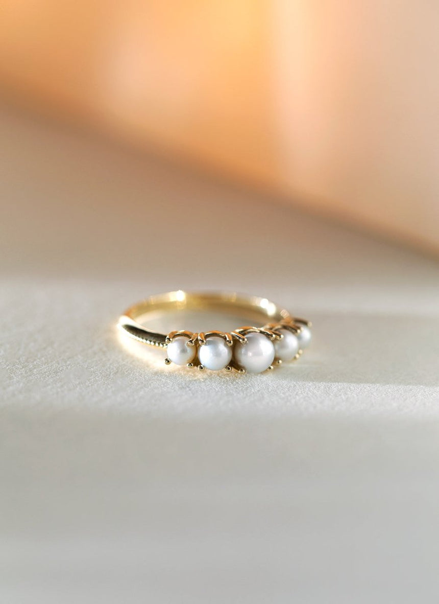 Georgia diamond ring 14k gold - Studio Kroewe
