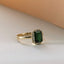 Lou diamond tourmaline ring 14k gold - Studio Kroewe