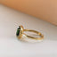 Lou diamond tourmaline ring 14k gold - Studio Kroewe