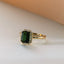 Lou diamond tourmaline ring 14k gold - Studio Kroewe