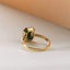 Lou diamond tourmaline ring 14k gold - Studio Kroewe